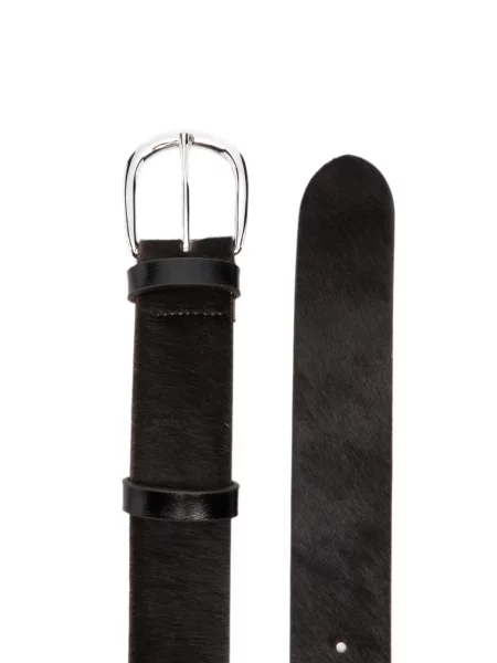 Cu centură curea Alysi din piele negru