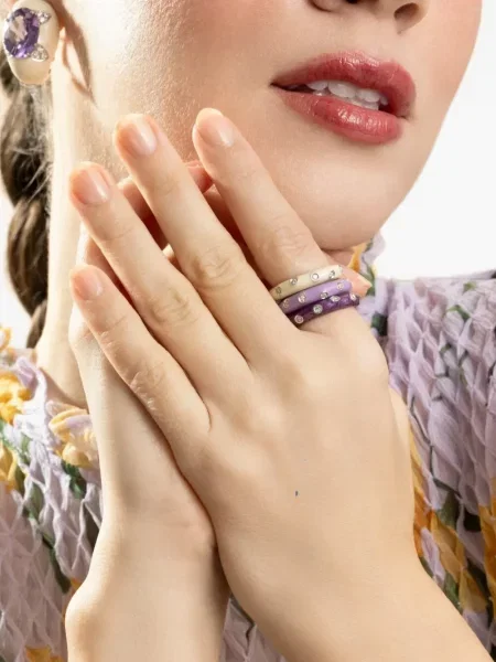 Inel Andreoli violet
