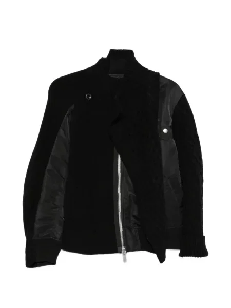 Geacă Sacai tricotate negru