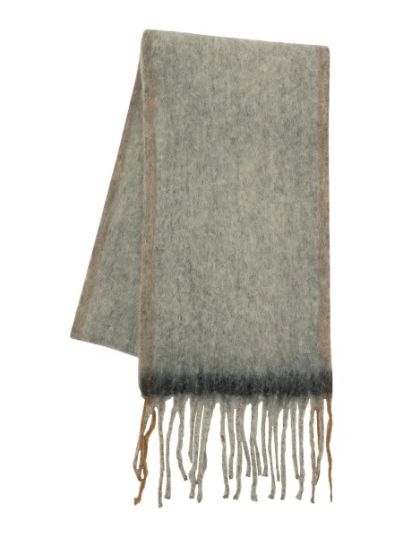 Pull&Bear Veliki šal svetlo rjava / antracit / kamen / temno siva