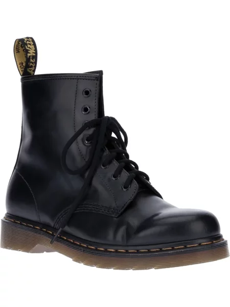 Botine Dr. Martens cu șireturi din dantelă negru