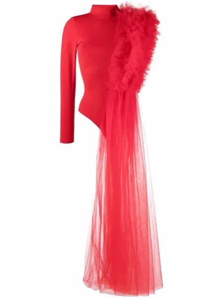 Bluzka Alchemy tiulowa czerwona