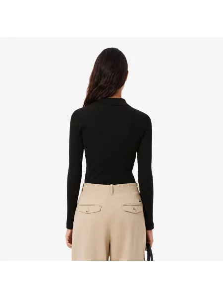 Поло Lacoste черное