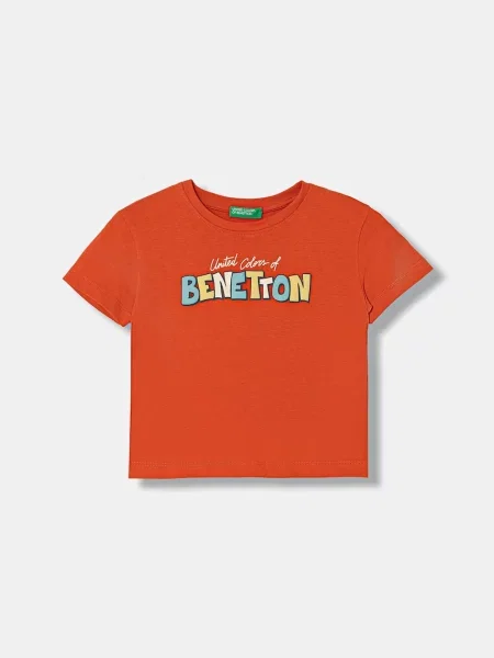 United Colors of Benetton tričko oranžové
