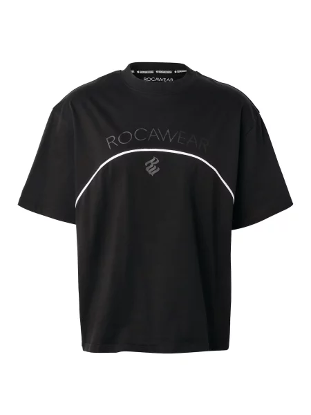 ROCAWEAR Póló Arch szürke / fekete fehér