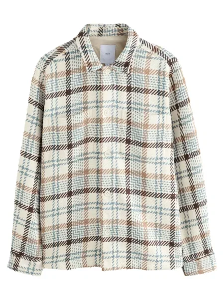 Next Geacă de primăvară-toamnă ecru / închis / albastru porumbel / maro bej