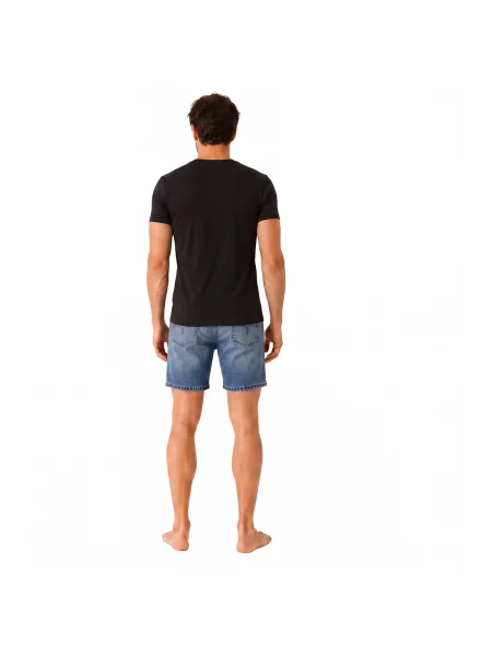 Tricou Boss Black cu autograf negru