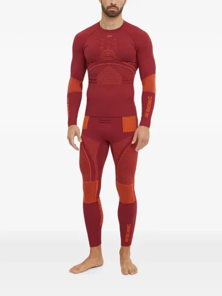 Pantaloni de schi X-bionic cu imagine roșu