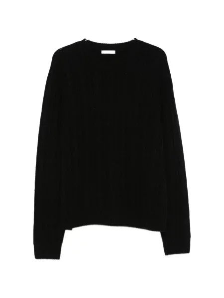 Pulover The Row cu decolteu rotund negru