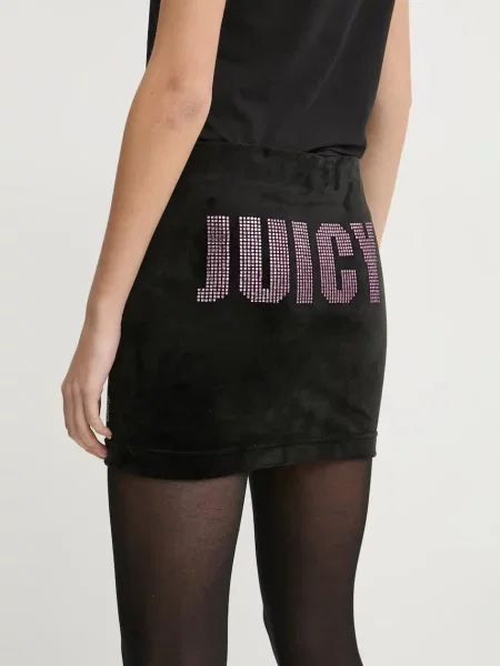 Пола Juicy Couture къса с кройка тип молив черно