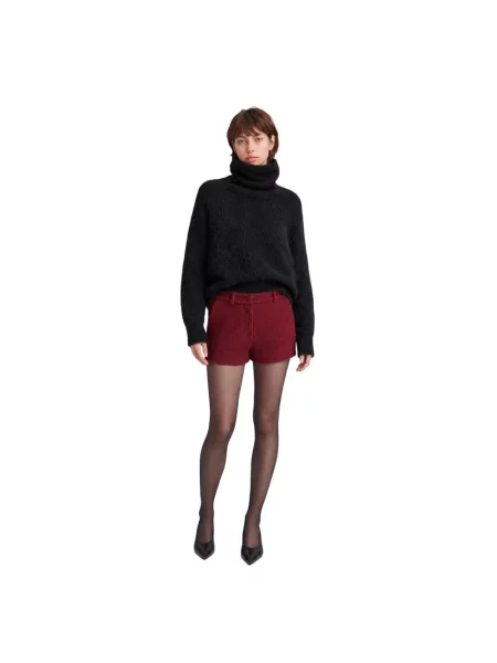 Lniany sweter z golfem 16arlington czarny
