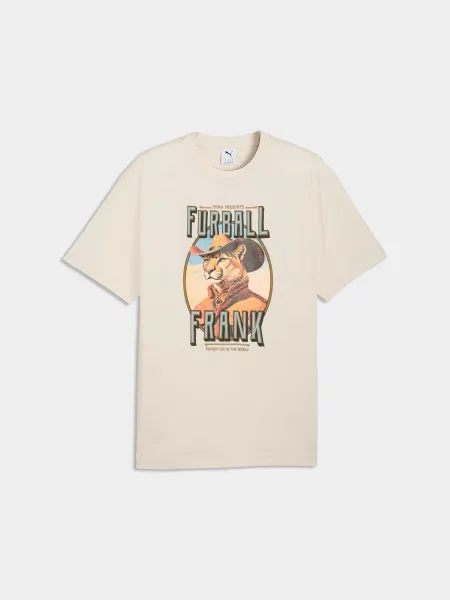 Футболка PUMA Graphic Tee комбінований верх білий