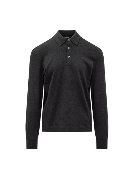 Koszulka polo Zegna szara