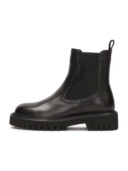 Classic Chelsea boots in full grain leather černé