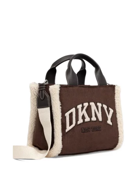 Шопинг чанта Dkny кафяво