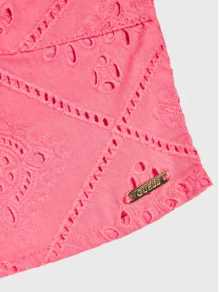 Šortky z materiálu Guess růžové