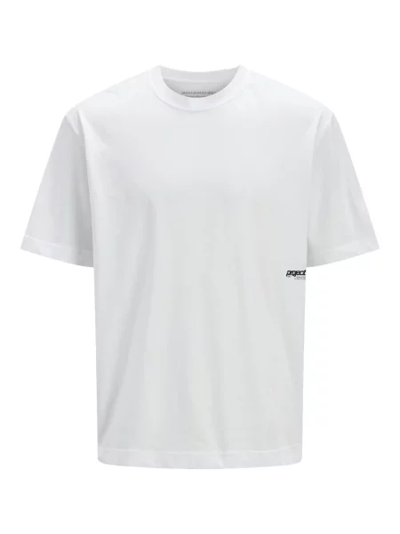 JACK & JONES Tricou UNION negru alb