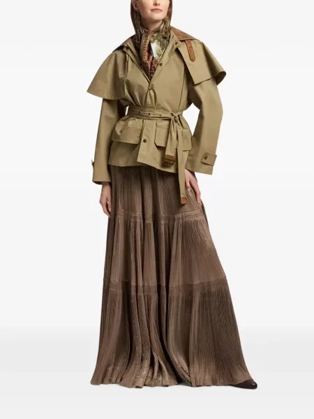 Cu centură geacă Ralph Lauren Collection maro