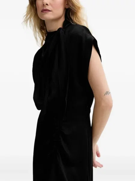 Rochie midi Sessun până la genunchi de costum negru