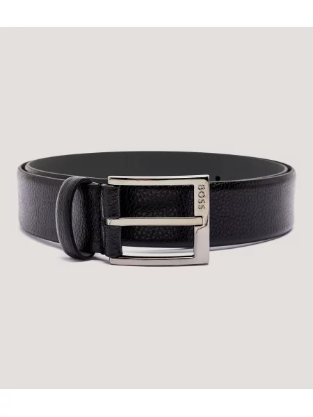 BOSS BLACK De piele curea Elloy-Gr negru
