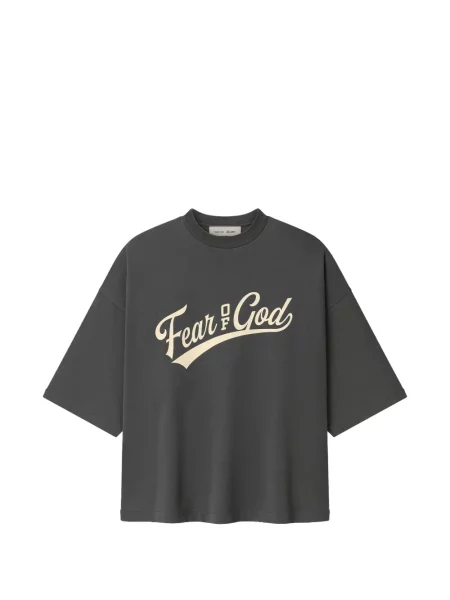 Tricou Fear Of God Essentials cu imagine gri