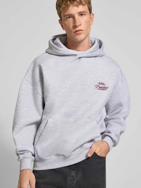 Bluza z kapturem o kroju relaxed fit z mieszanki bawełny z wyhaftowanym logo Prohibited