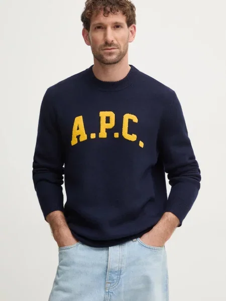 A.P.C. Vuneni pulover pull joshua plava