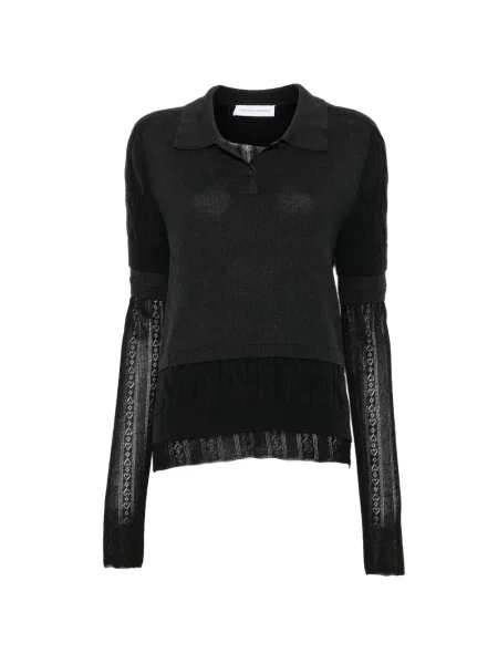 Top Marie Adam-leenaerdt tricotate negru
