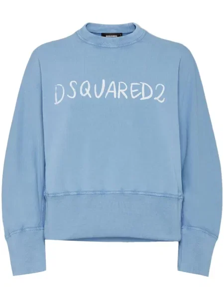Bluza Dsquared2 z nadrukiem niebieska