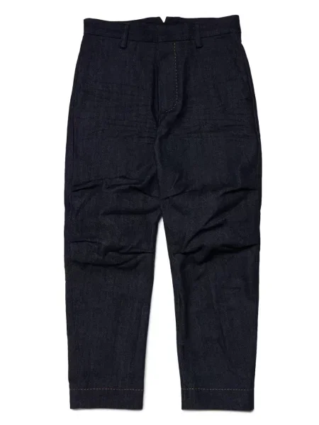 Jeansy straight leg dziecięce Dsquared2 niebieskie