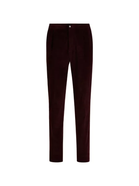 Pantaloni Kiton de catifea cord roșu