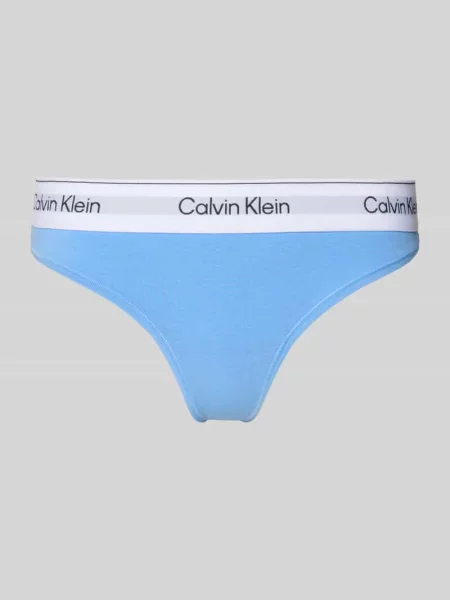 Etui na karty z prawdziwej skóry bydlęcej Calvin Klein Underwear niebieski