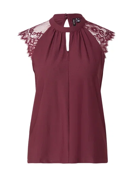 VERO MODA Bluză VMMilla vin roșu