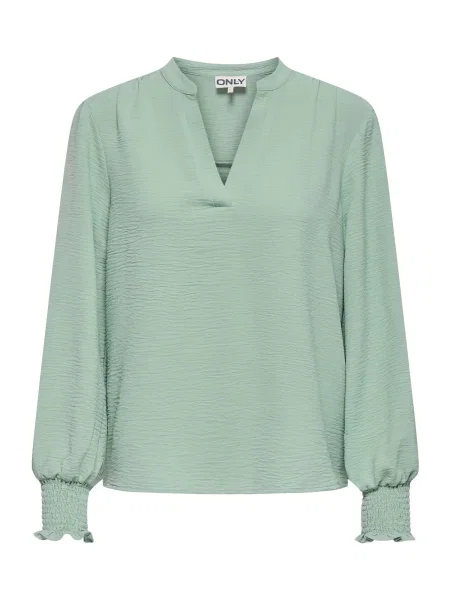 ONLY Bluză ONLMETTE mentă verde