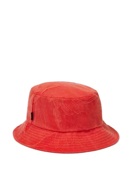 Siuvinėta gėlėta skrybėlė Paul Smith raudona