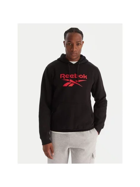 Reebok Μπλούζα Regular Fit μαύρο