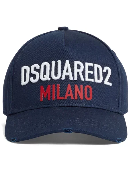 Șapcă Dsquared2 cu broderie albastru