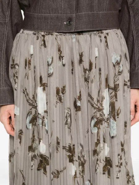 Fustă P.a.r.o.s.h. cu model floral cu imagine gri