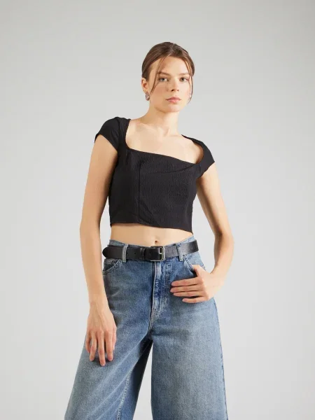Monki Bluză Mimosa' negru