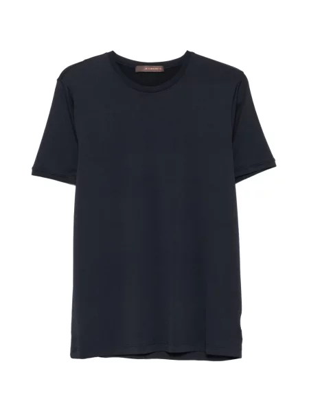 Scurt tricou Jeordie's cu decolteu rotund albastru