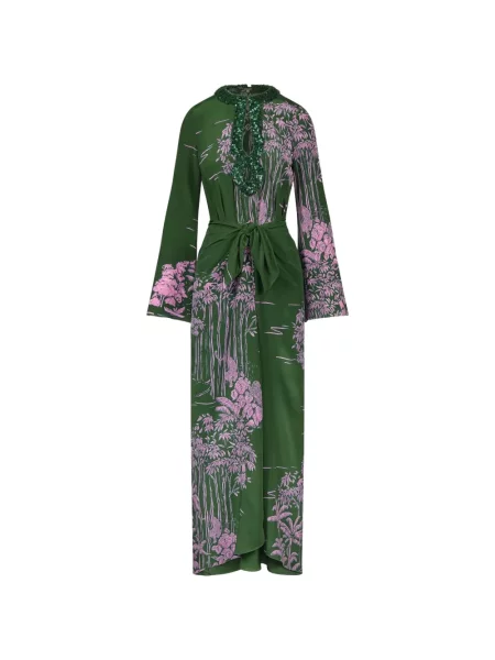 Rochie Johanna Ortiz de mătase verde