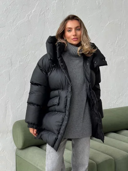 Зимова куртка Milirud нейлон/поліестер чорний