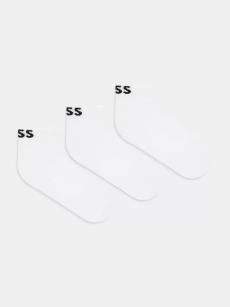 Nogavice BOSS 3P SH Logo CC SP W bela