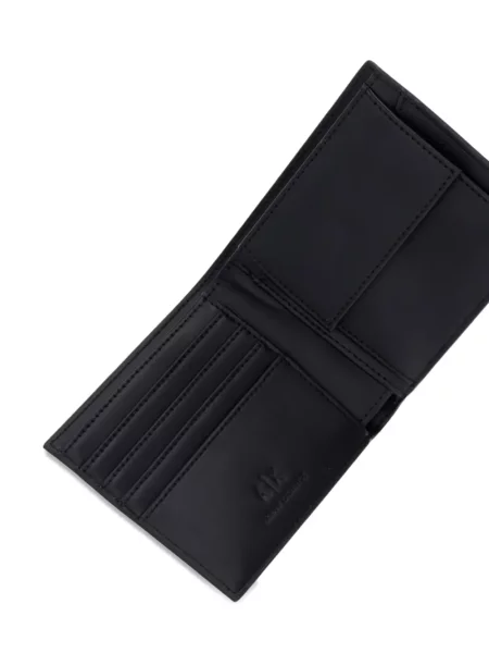 Peněženka Armani Exchange s autogramem černá