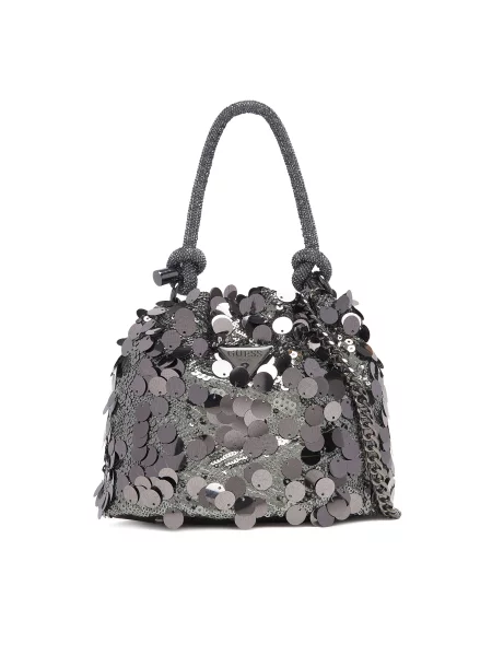 Сумка Guess серебряная