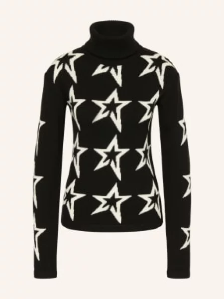 Perfect Moment Sweter Star Dust Z Wełny Merynosowej schwarz czarny