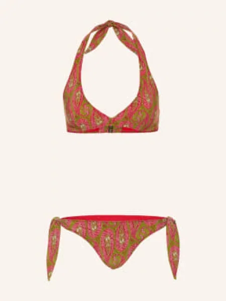 Etro Bikini Z Wiązaniem Na Szyi pink białe