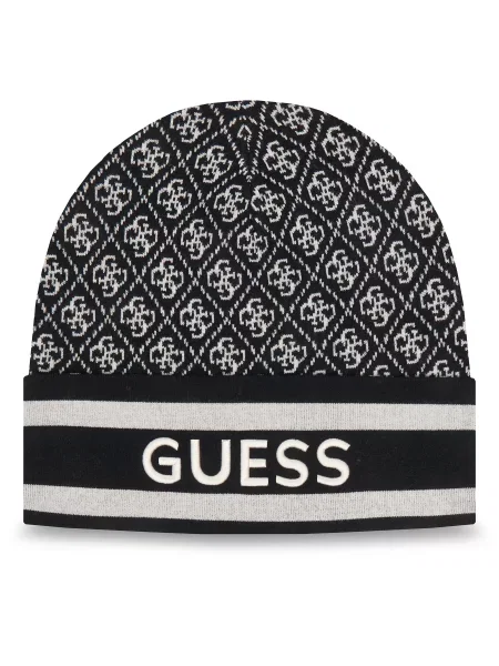 Guess Căciulă Negru alb