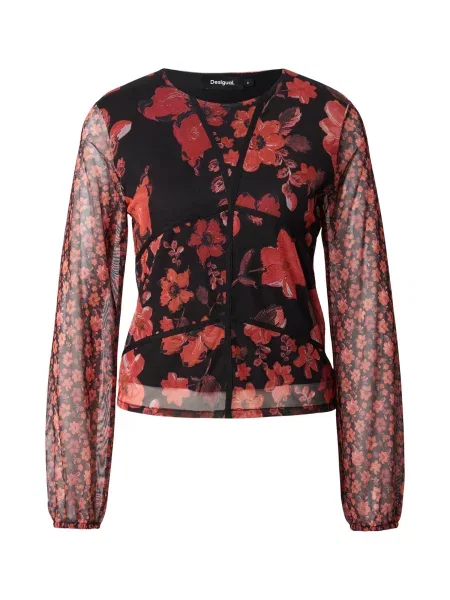 Desigual Tricou PAMELA roșu carmin negru