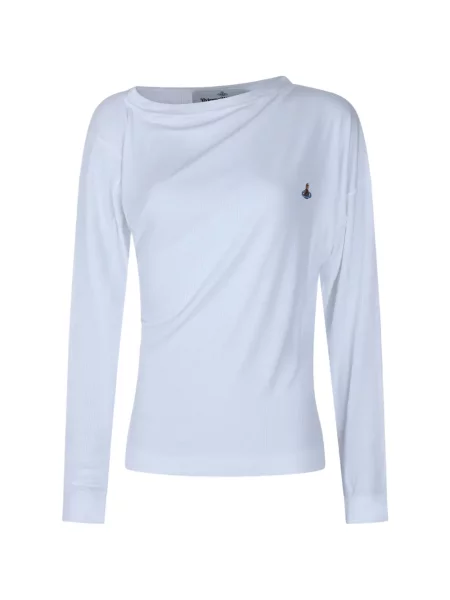 Tricou Vivienne Westwood drapate alb